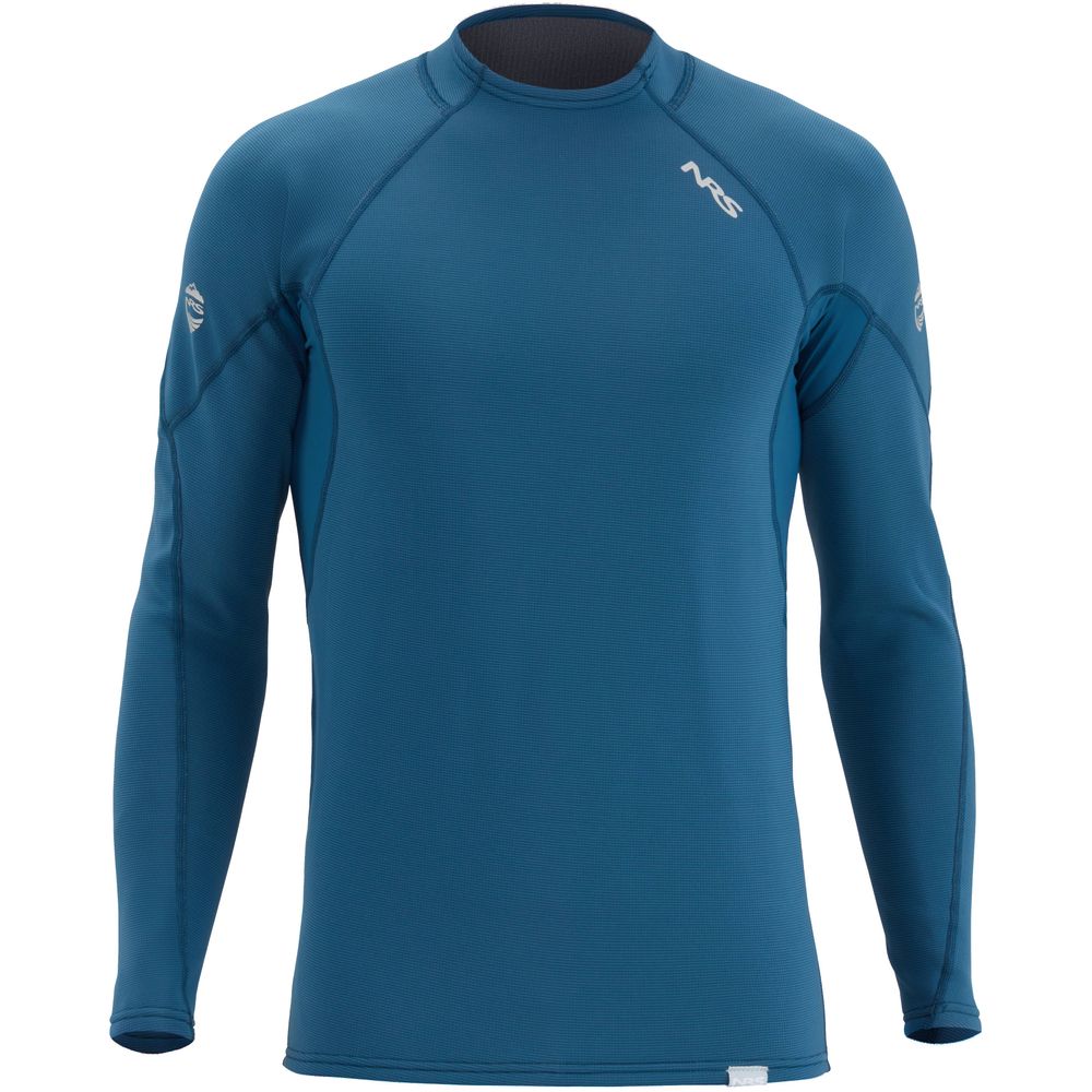 NRS HydroSkin Langarmshirt Herren Poseidon Blau - Profil