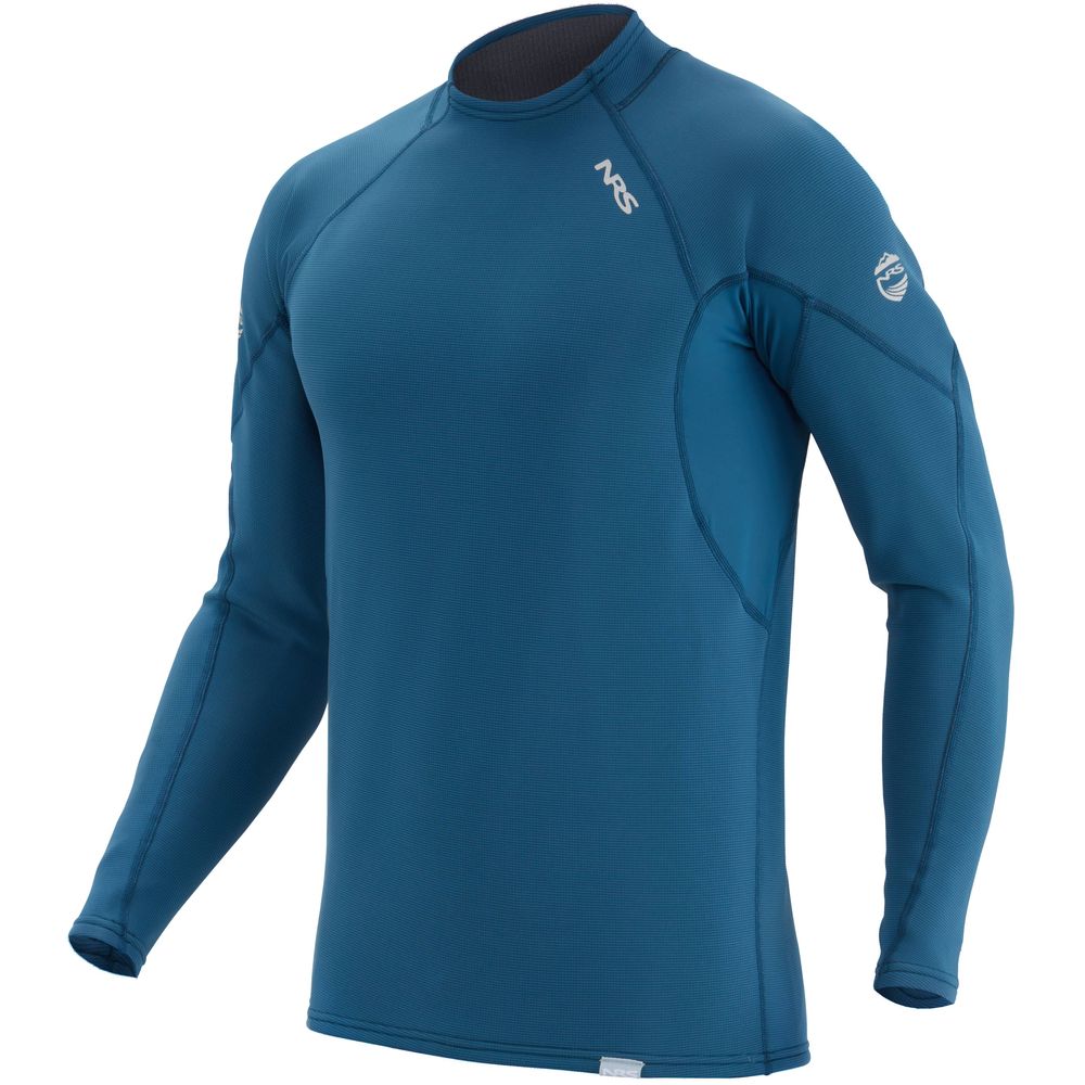 NRS HydroSkin Langarmshirt Herren Poseidon Blau - Profil
