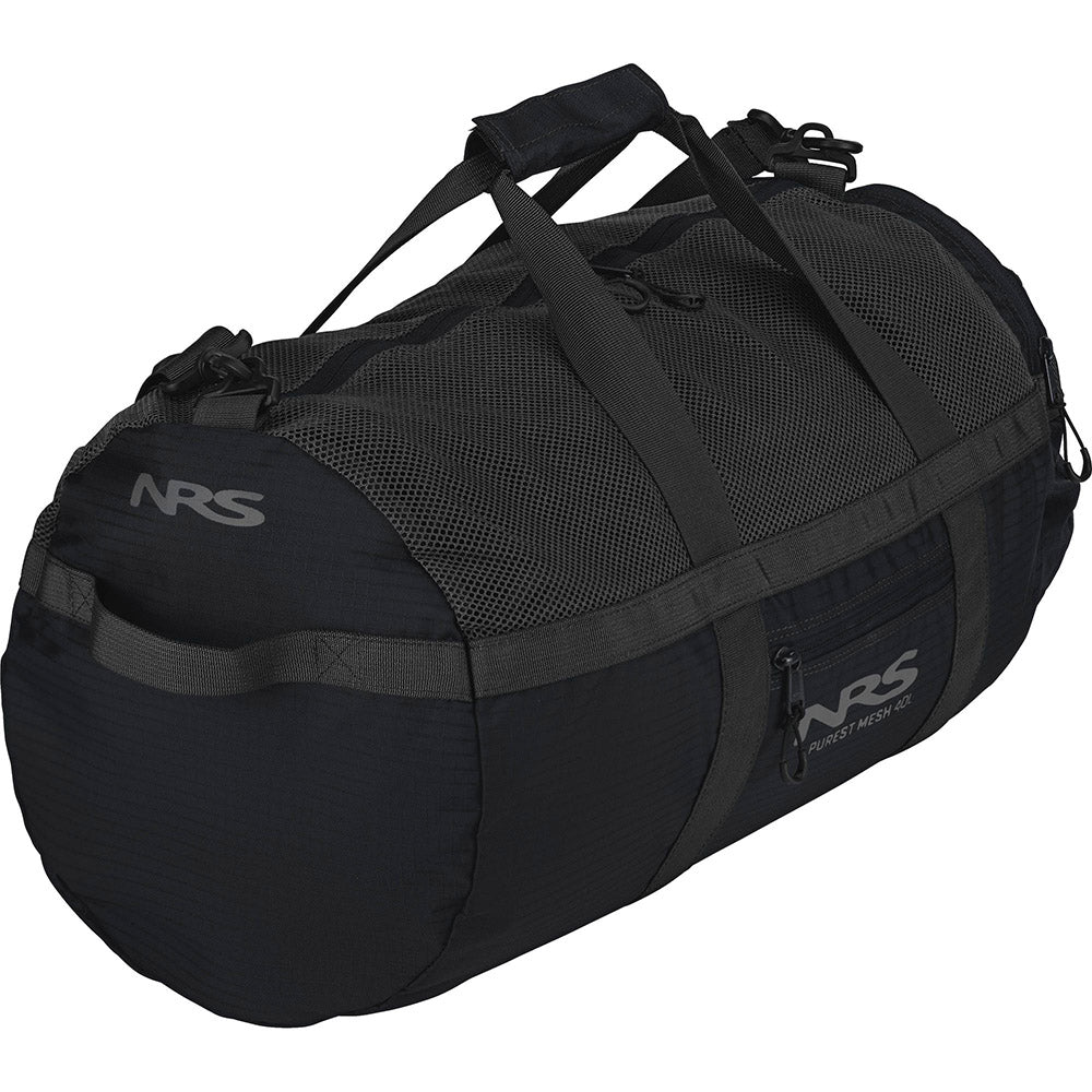 NRS Purest Mesh Duffel Bag 40L left black
