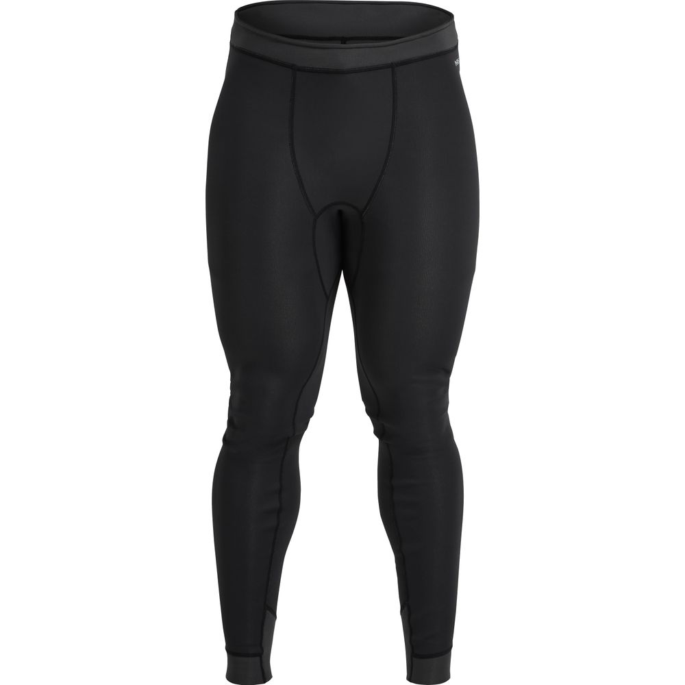 NRS Men's HydroSkin 0.5 mm Pants front view in black