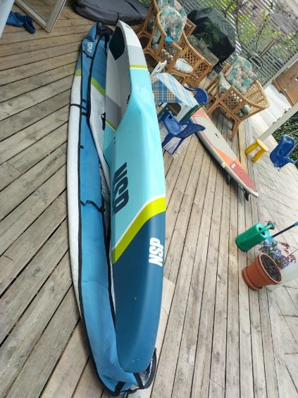NSP Carolina Pro Carbon 14'0 x 23.5 used - angled side view