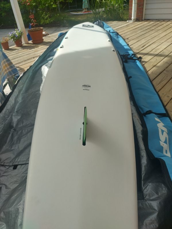 NSP Carolina Pro Carbon 14'0 x 23.5 used - bottom with fin box