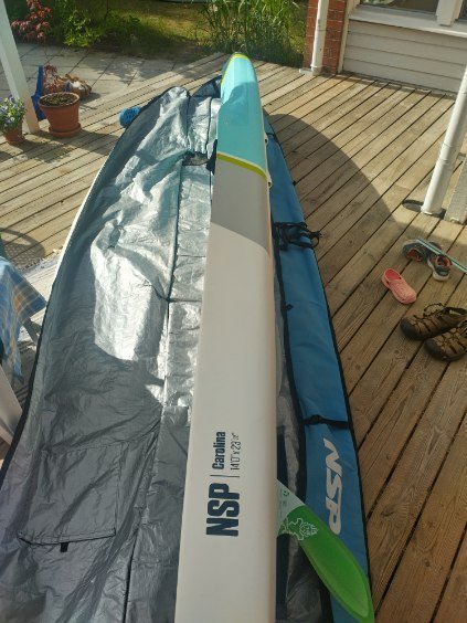 NSP Carolina Pro Carbon 14'0 x 23.5 used - rail with model decal