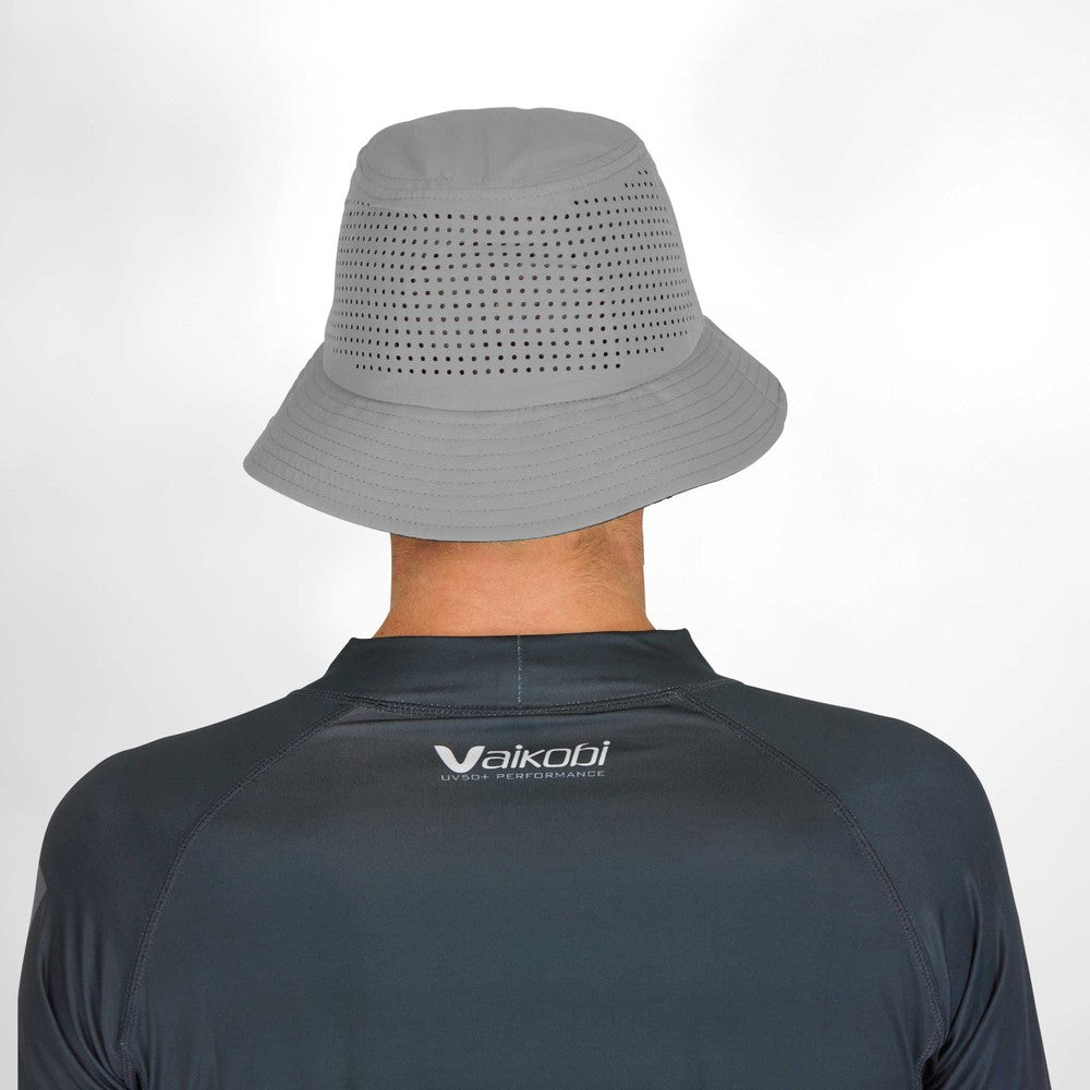 Vaikobi Bucket Bump Hat Grey - back view