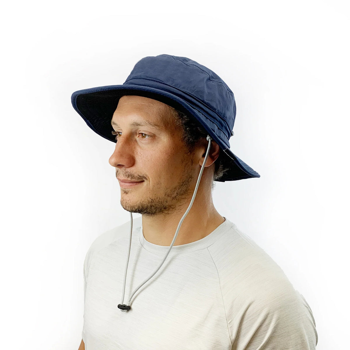 Front view of Vaikobi UV Ocean Surf Hat in Navy