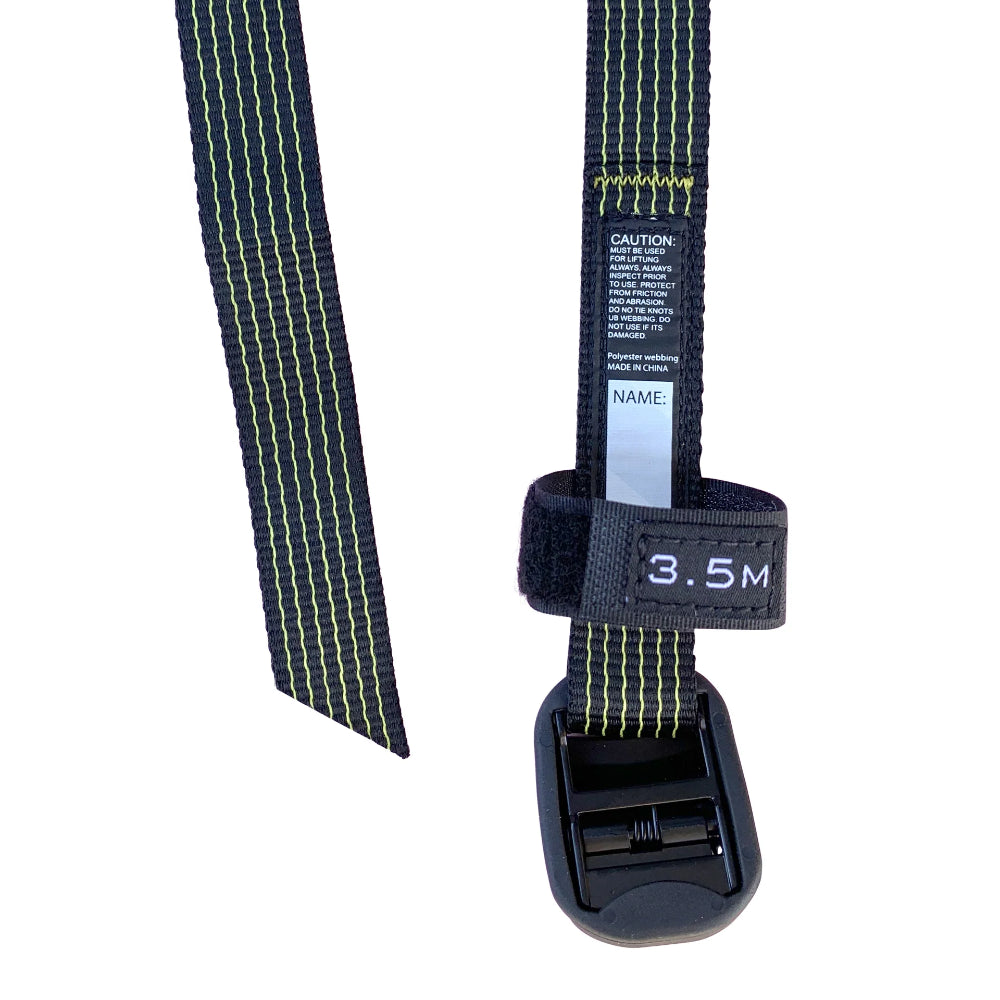 Vaikobi Tie Down Straps - for kayak transport, detail, name tag