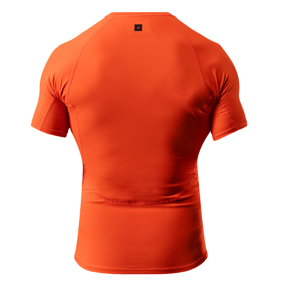 Zhik EcoSpandex LT Short Sleeve Baselayer Flame Red - back