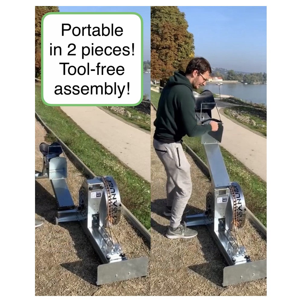 Old Danube Kayak Ergometer - portable in two pieces, tool-free assembly