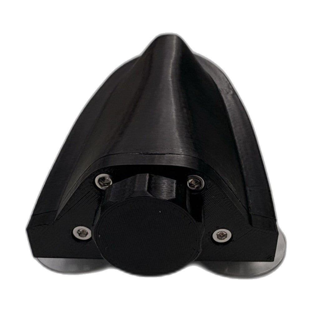 PaddlePulse Pro paddle sensor black - rear view with sealed charging cap