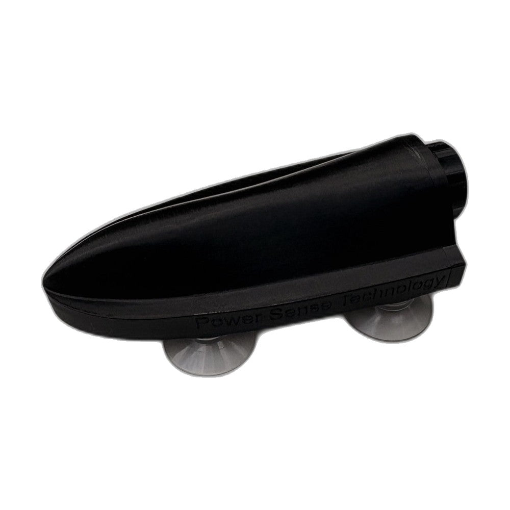 PaddlePulse Pro paddle sensor black - side view with suction cups