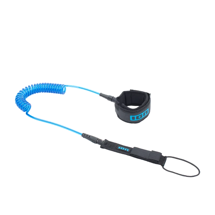 ION SUP Core Safety Leash with ankle strap in blue