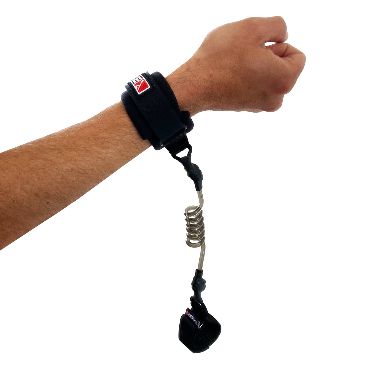 Mocke Wrist Paddle Leash attached to wrist