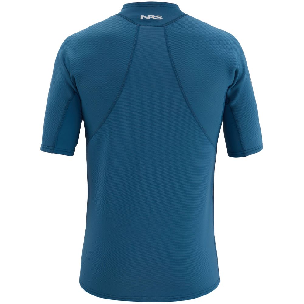 NRS Mens HydroSkin Short-Sleeve Shirt Poseidon blue