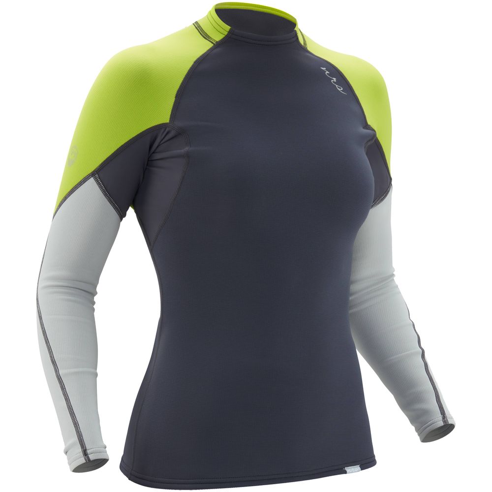 NRS Women's HydroSkin Long Sleeve Shirt neopren paddeltröja dark shadow