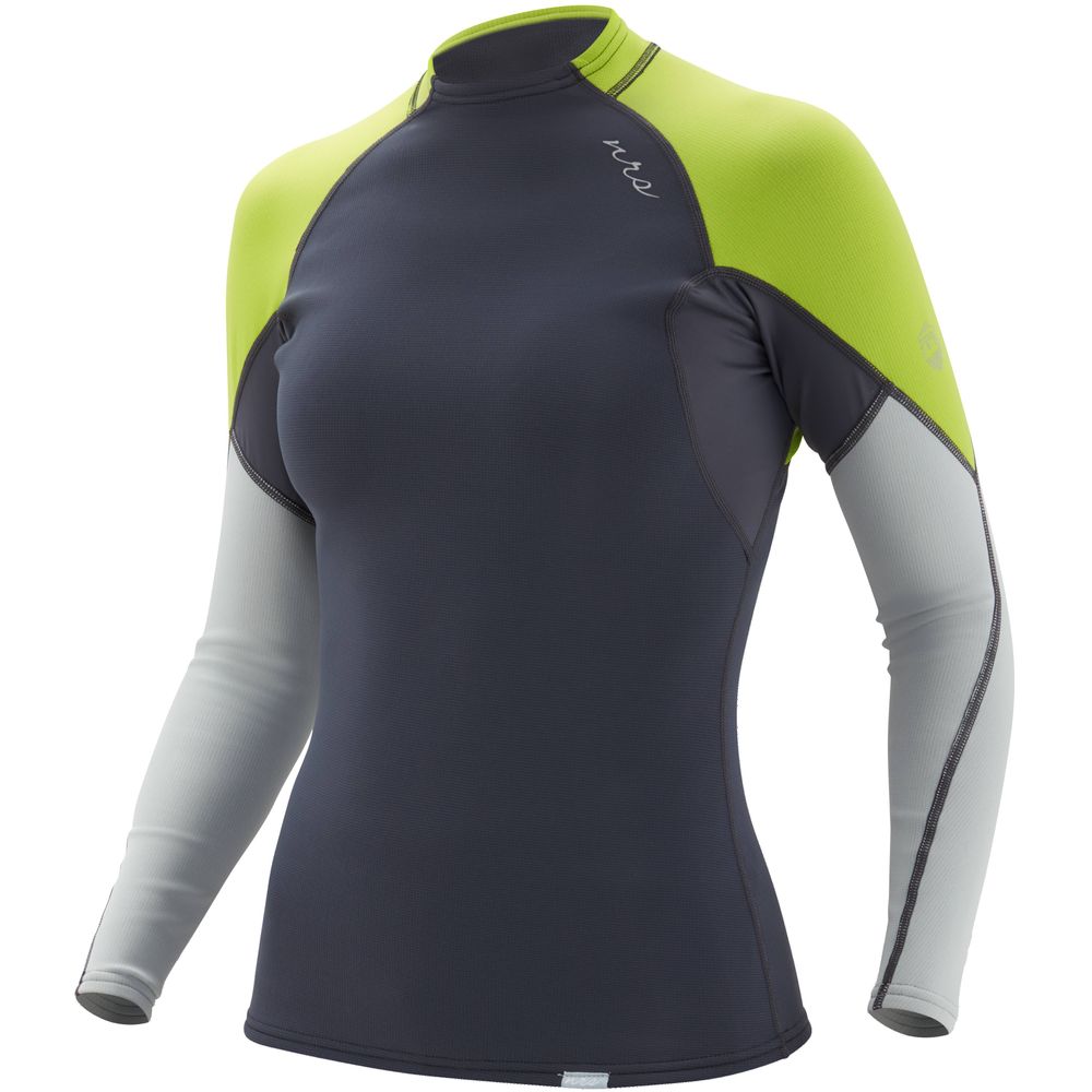 NRS Women's HydroSkin Long Sleeve Shirt neopren paddeltröja dark shadow
