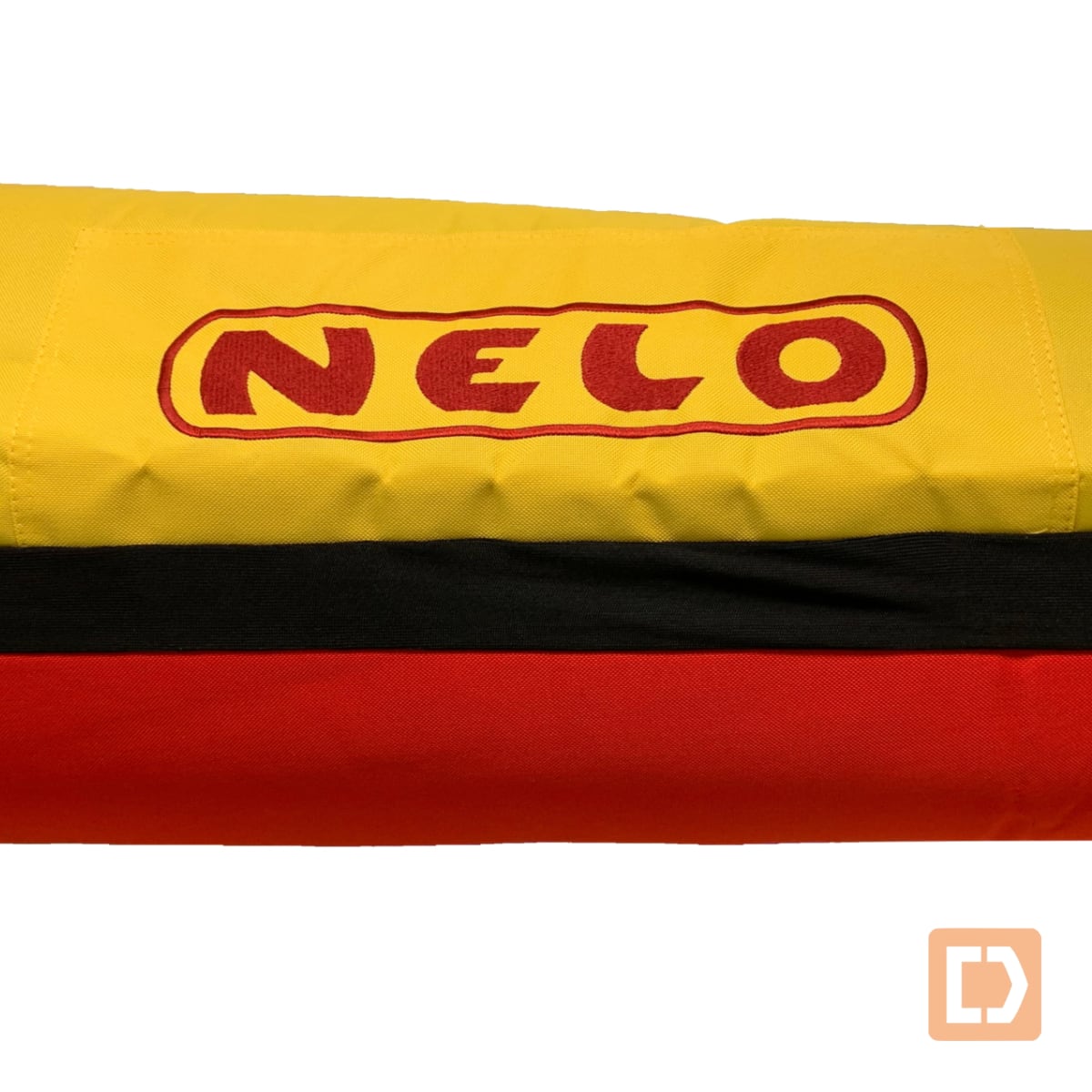 Nelo kayak cover racing K1 red yellow logotype