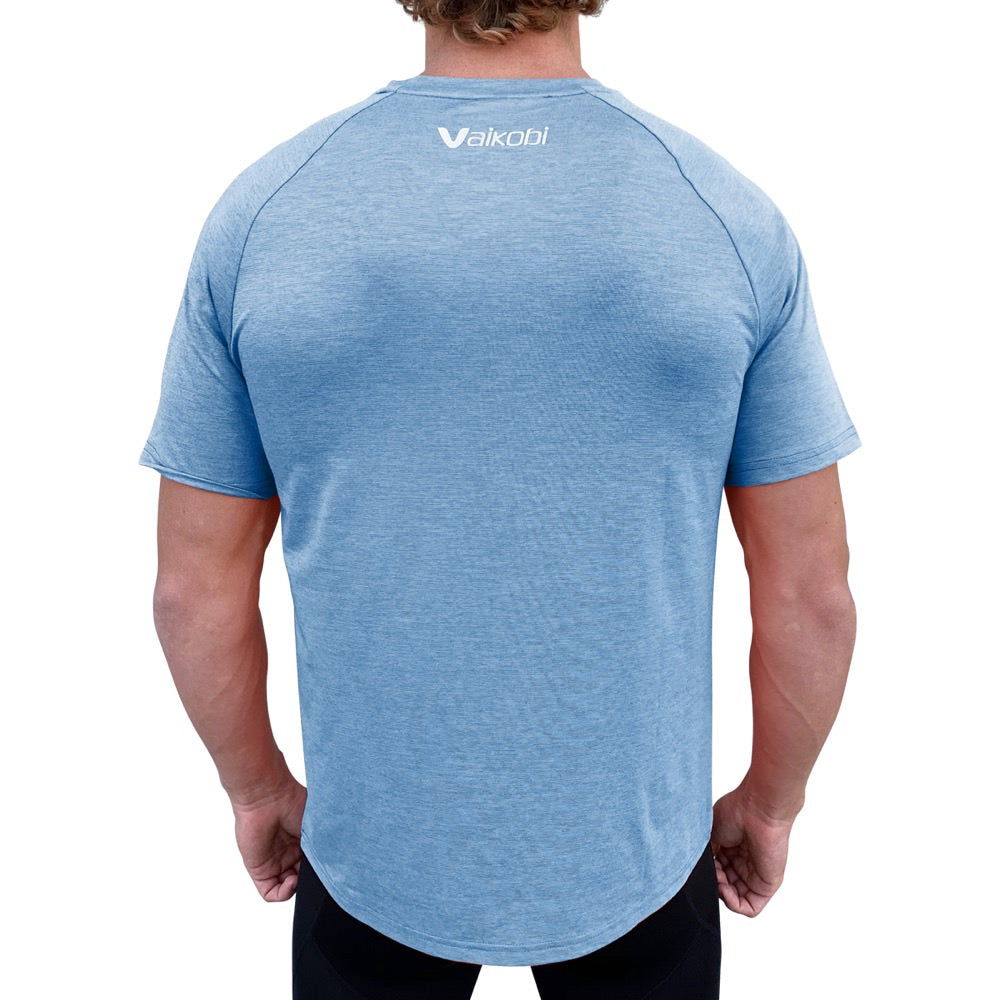 Vaikobi Herren UV Performance Tech Tee heideblau