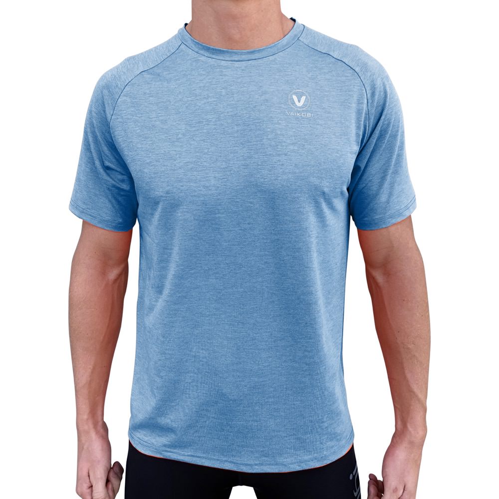 Vaikobi Herren UV Performance Tech Tee heideblau