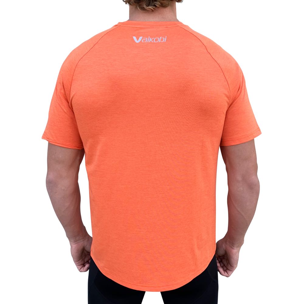 Vaikobi Mens UV Performance Tech Tee fluro orange