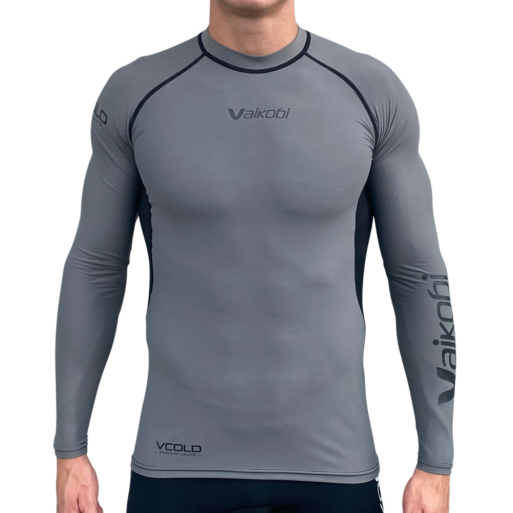 Vaikobi V Cold Baselayer grau schwarz - Front
