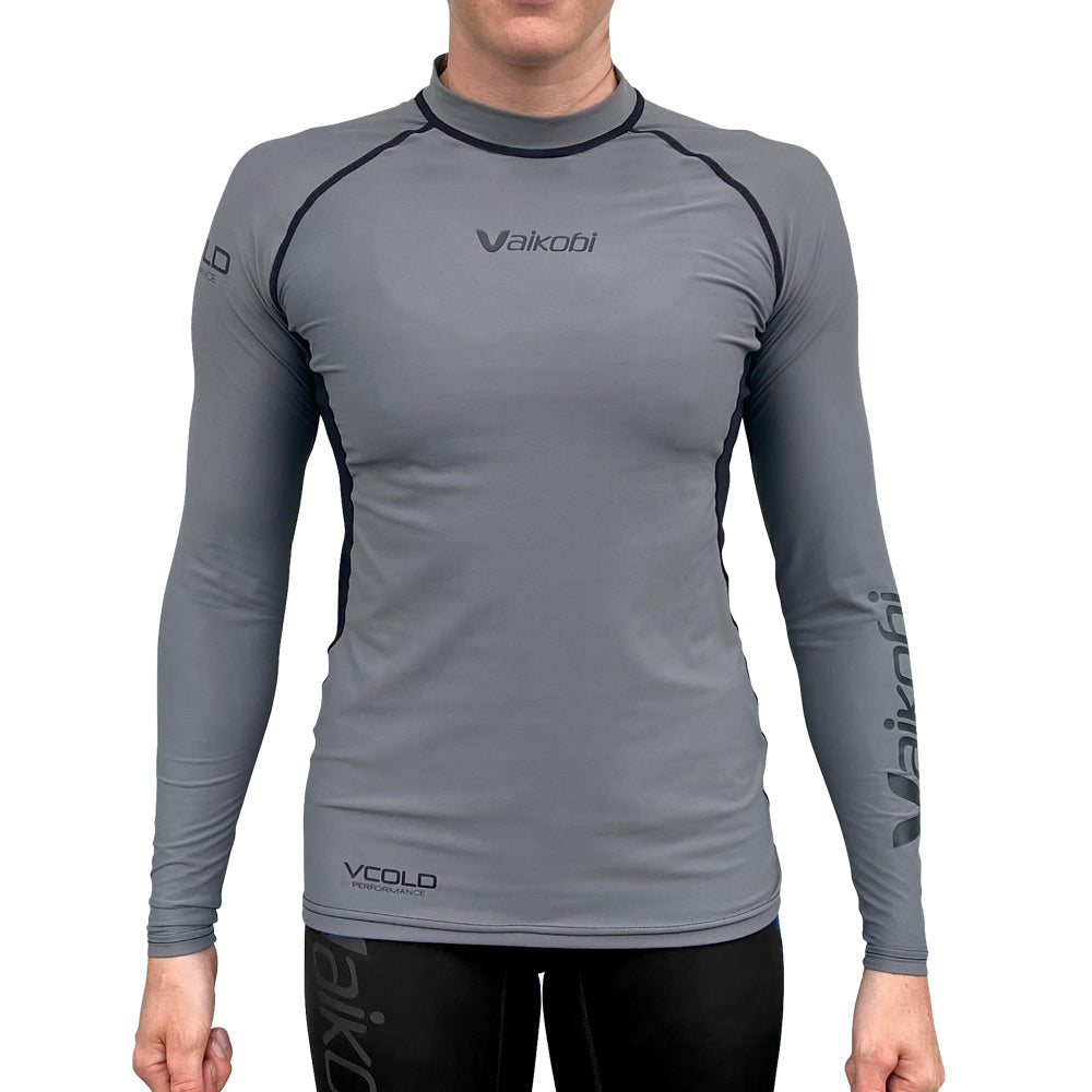 Vaikobi V Cold Baselayer grau schwarz - Front