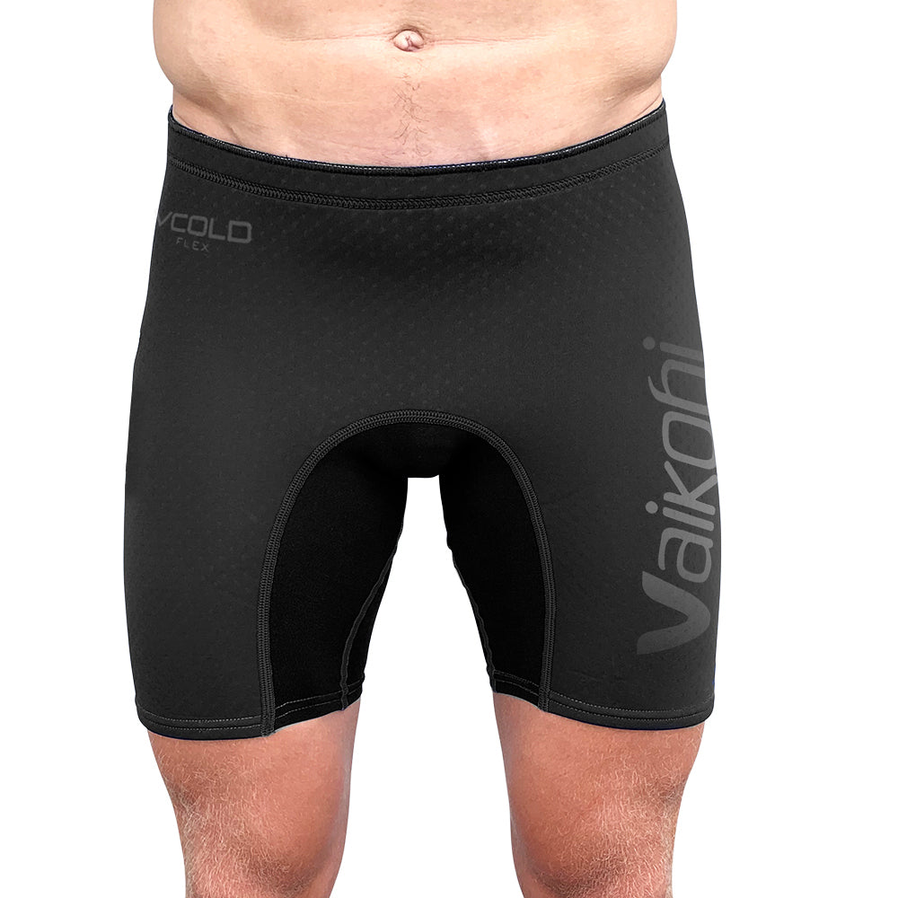Vaikobi V Cold Flex neoprene surfski paddle shorts stealth black front