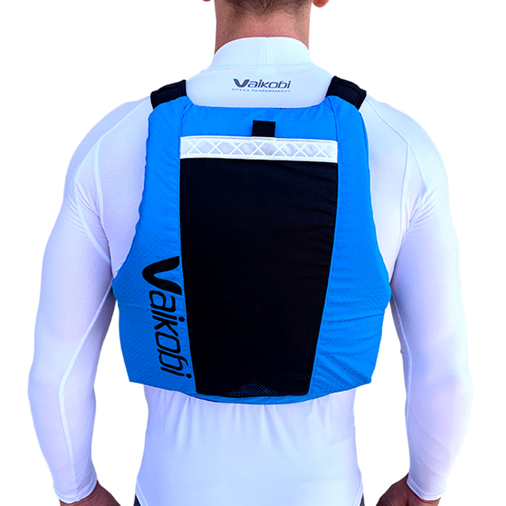Vaikobi VXP surfski life vest cyan blue back