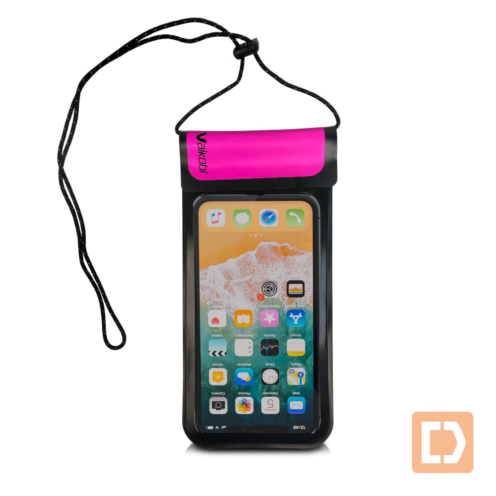 Vaikobi Wasserdichte Handytasche vorne und hinten rosa