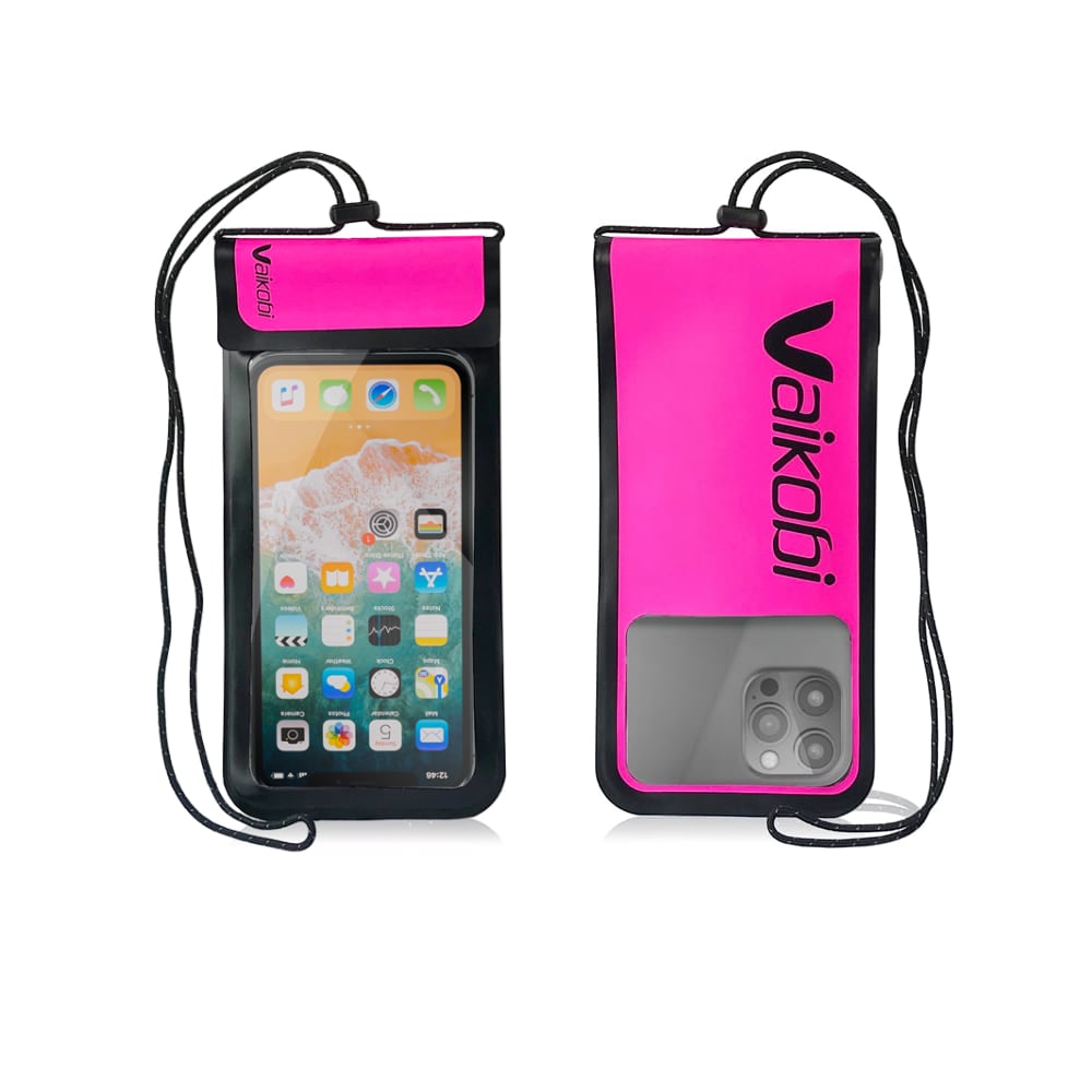 Vaikobi Waterproof Phone case front and back pink