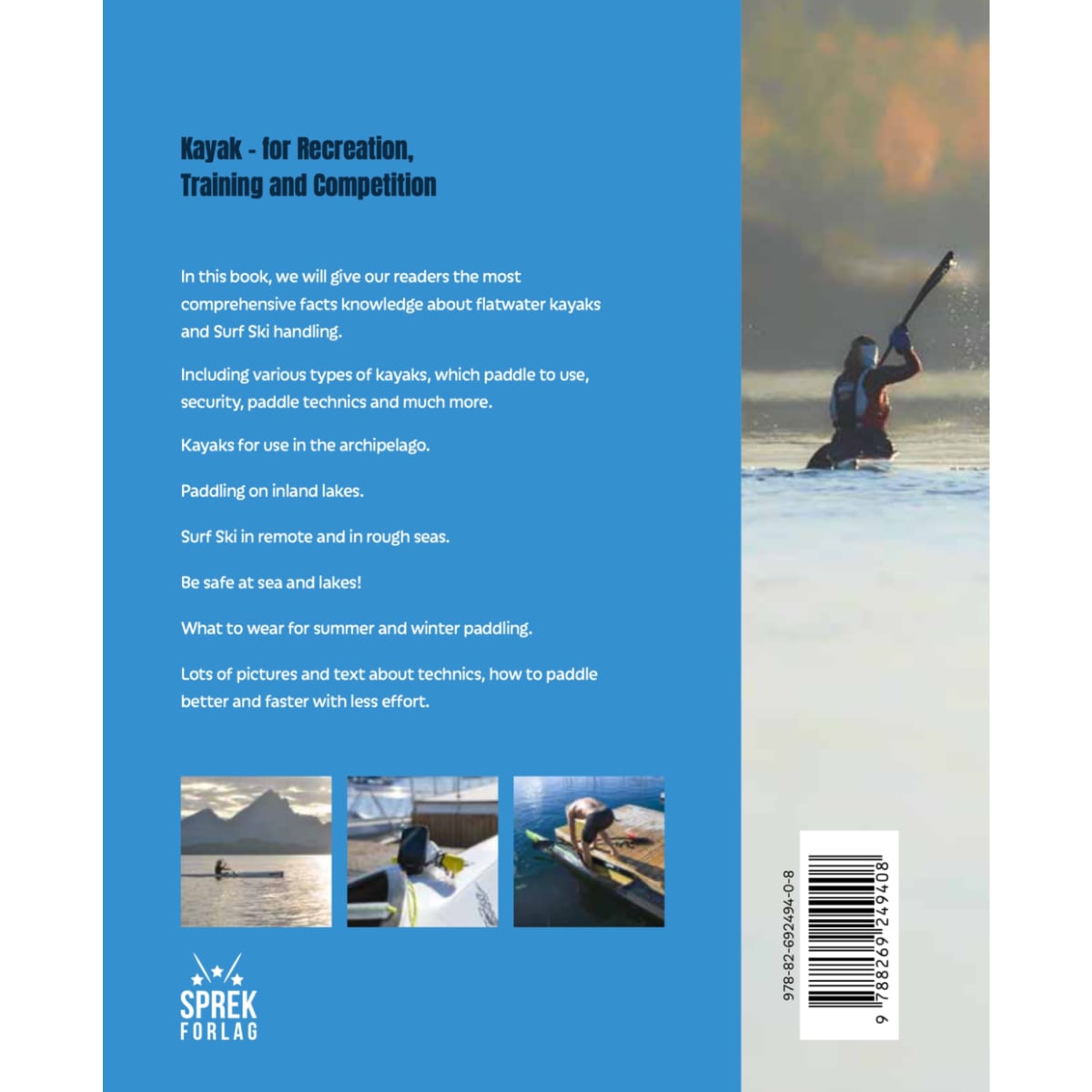 Kajakrennen Buchdeckel vorne
